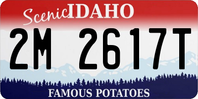 ID license plate 2M2617T