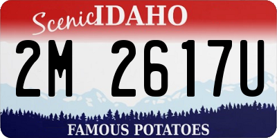 ID license plate 2M2617U