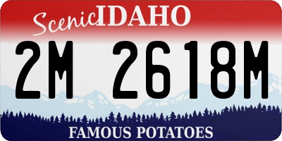 ID license plate 2M2618M