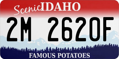 ID license plate 2M2620F