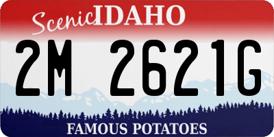 ID license plate 2M2621G