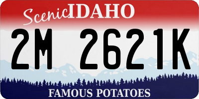 ID license plate 2M2621K