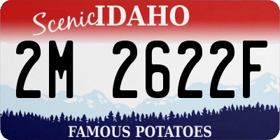 ID license plate 2M2622F