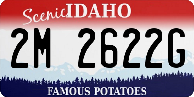 ID license plate 2M2622G