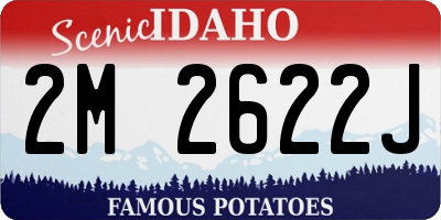 ID license plate 2M2622J