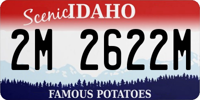 ID license plate 2M2622M