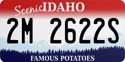 ID license plate 2M2622S