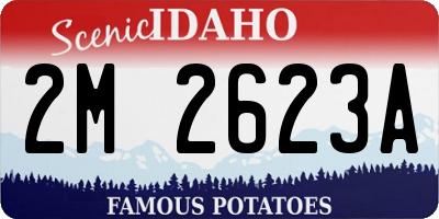 ID license plate 2M2623A