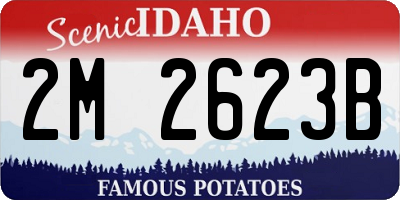 ID license plate 2M2623B