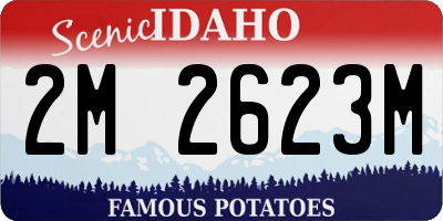 ID license plate 2M2623M
