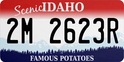 ID license plate 2M2623R
