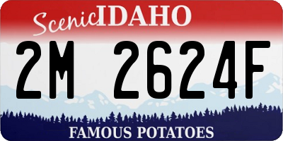 ID license plate 2M2624F
