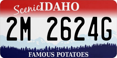 ID license plate 2M2624G