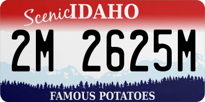 ID license plate 2M2625M