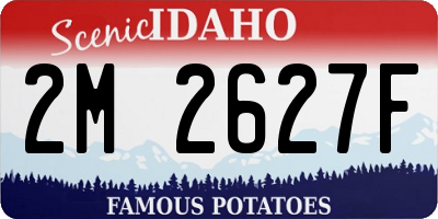 ID license plate 2M2627F