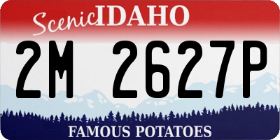 ID license plate 2M2627P