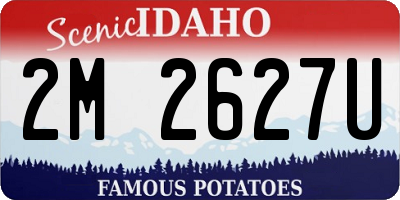 ID license plate 2M2627U