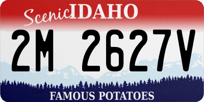 ID license plate 2M2627V
