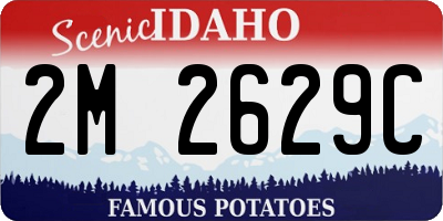 ID license plate 2M2629C