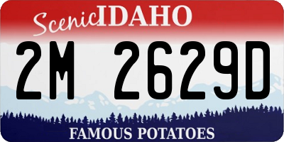 ID license plate 2M2629D