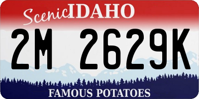 ID license plate 2M2629K
