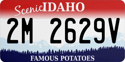 ID license plate 2M2629V