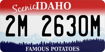ID license plate 2M2630M