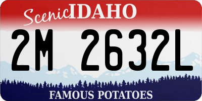 ID license plate 2M2632L