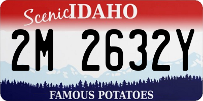 ID license plate 2M2632Y