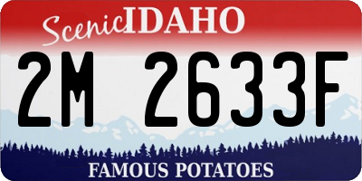 ID license plate 2M2633F