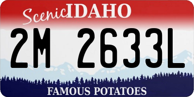 ID license plate 2M2633L