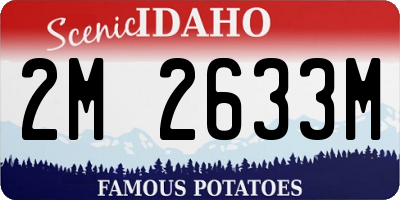 ID license plate 2M2633M