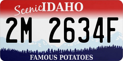 ID license plate 2M2634F