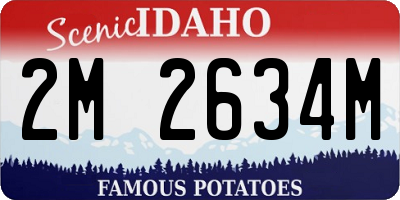ID license plate 2M2634M