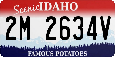 ID license plate 2M2634V