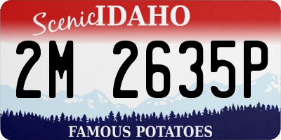 ID license plate 2M2635P