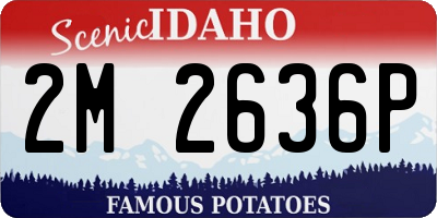 ID license plate 2M2636P