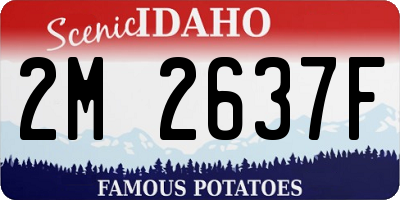 ID license plate 2M2637F