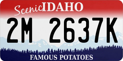 ID license plate 2M2637K