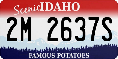 ID license plate 2M2637S