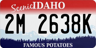 ID license plate 2M2638K
