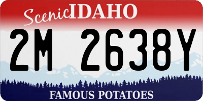 ID license plate 2M2638Y