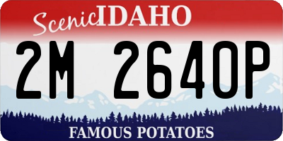 ID license plate 2M2640P