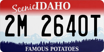 ID license plate 2M2640T