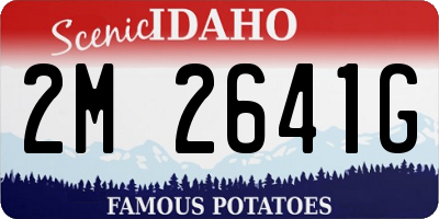 ID license plate 2M2641G