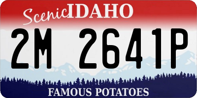 ID license plate 2M2641P