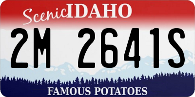 ID license plate 2M2641S