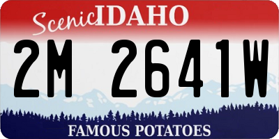 ID license plate 2M2641W