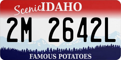 ID license plate 2M2642L