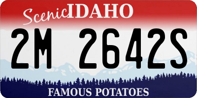 ID license plate 2M2642S